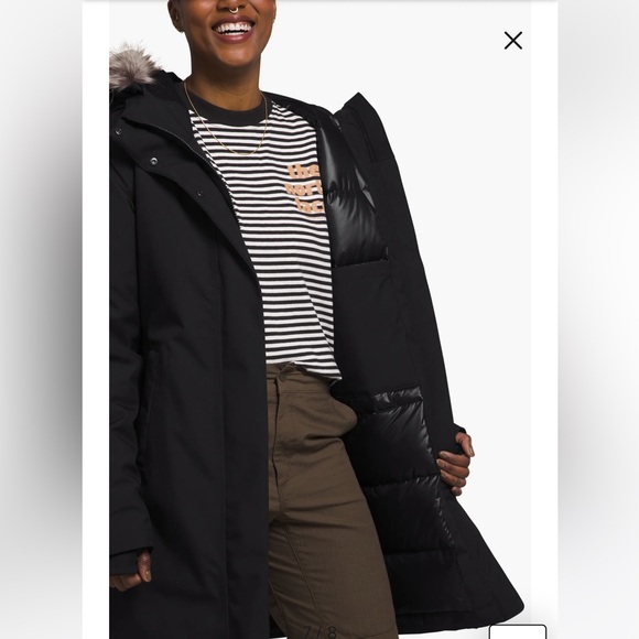 The North Face Arctic Waterproof 600-Fill-Power Down Parka with Faux Fur Trim - Picture 6 of 11